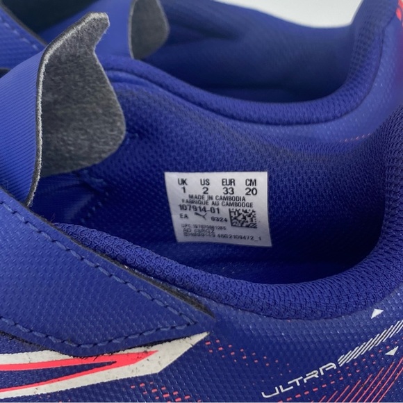 Puma Kids Blue and Red Soccer Sneakers - Picture 2 of 4